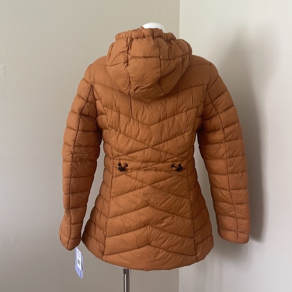 (NWT) Madden Girl Women's Hooded Packable Puffer Jacket in Khaki, Medium - Picture 7 of 16